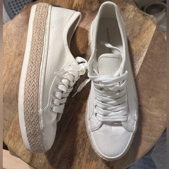 Madden Girl Shoes White Canvas Espedrille Sneakers Poshmark
